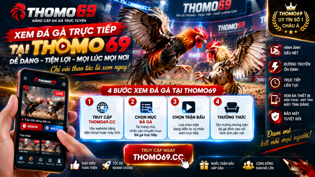 Hướng dẫn xem đá gà trực tiếp Thomo69 - thomo69 trang chủ 3 3